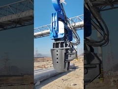 Martillo Piloteador Fotovoltaico Para Pilotes de Cemento 48-52 Toneladas Excavadora HITACHI