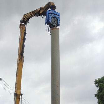 Pile Driver : High Vibration Force & Stable Operation | Four Eccentric Model For 48-52 Tons