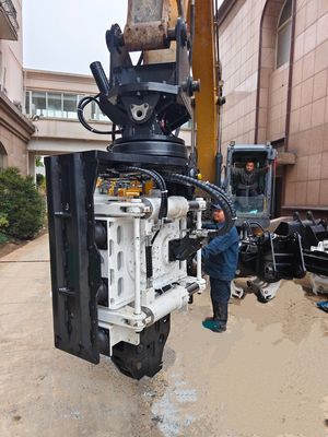Martinete con agarre lateral: capacidad de operación con espacio libre bajo y estructura compacta, espacios confinados para excavadoras de 25 a 32 toneladas