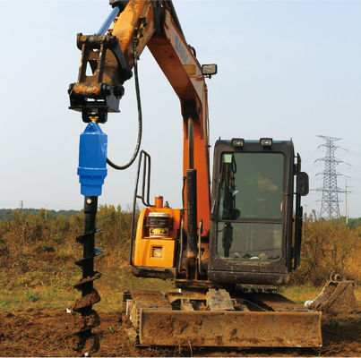 Hydraulic Earth Drilling Auger 42000N For 25-38 Tons Excavator