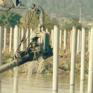 Hydraulic Press Sheet Pile Driver | 12M Depth | Efficient Installation | Versatile Application