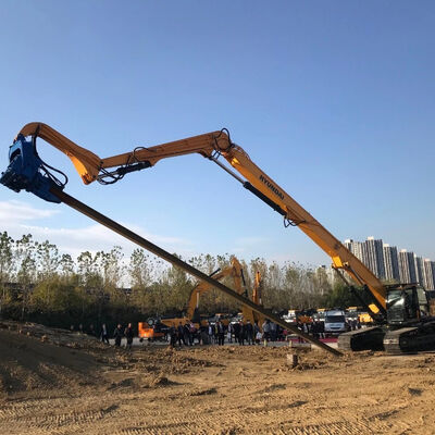 3200RPM High-Speed Excavator Mounted Pile Driver – 21M Sheet Pile Capacity for Construction