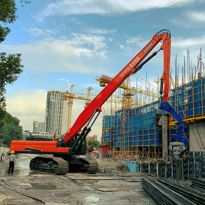 PCF Series Hydraulic Pile Driver - 18m Piling Depth & 905kN Exciting Force For 45-60T Excavator