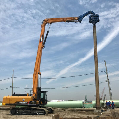 High Precision Excavator Pile Driver - Wood Piling Short Period & Easy Maintenance