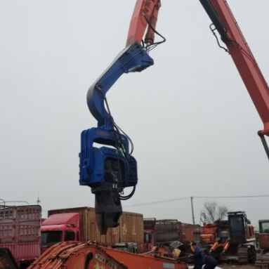 Powerful Hydraulic Pile Driver For 33-40 Ton Excavator 32Mpa Pressure