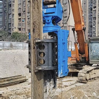 Side Grip Pile Driver | 10 M/min Lifting Speed | 150 L Large Fuel Tank Capacity