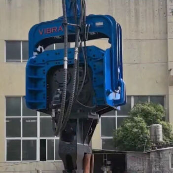 Martillo Piloteador de Alto Torque para Excavadoras de 65-75T: Diseño de Cuatro Excéntricos