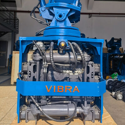 Martillo de pilotes con agarre lateral SV-400 | Martillo hidráulico 656KN para espacios reducidos