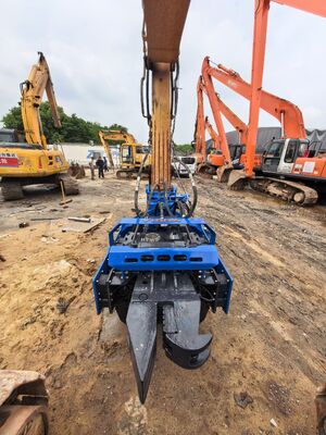 Low Headroom Operation Capability & Bidirectional Tilt Driving Head – SV500 Custom Side Grip Pile Driver Made In China with 772kN Force